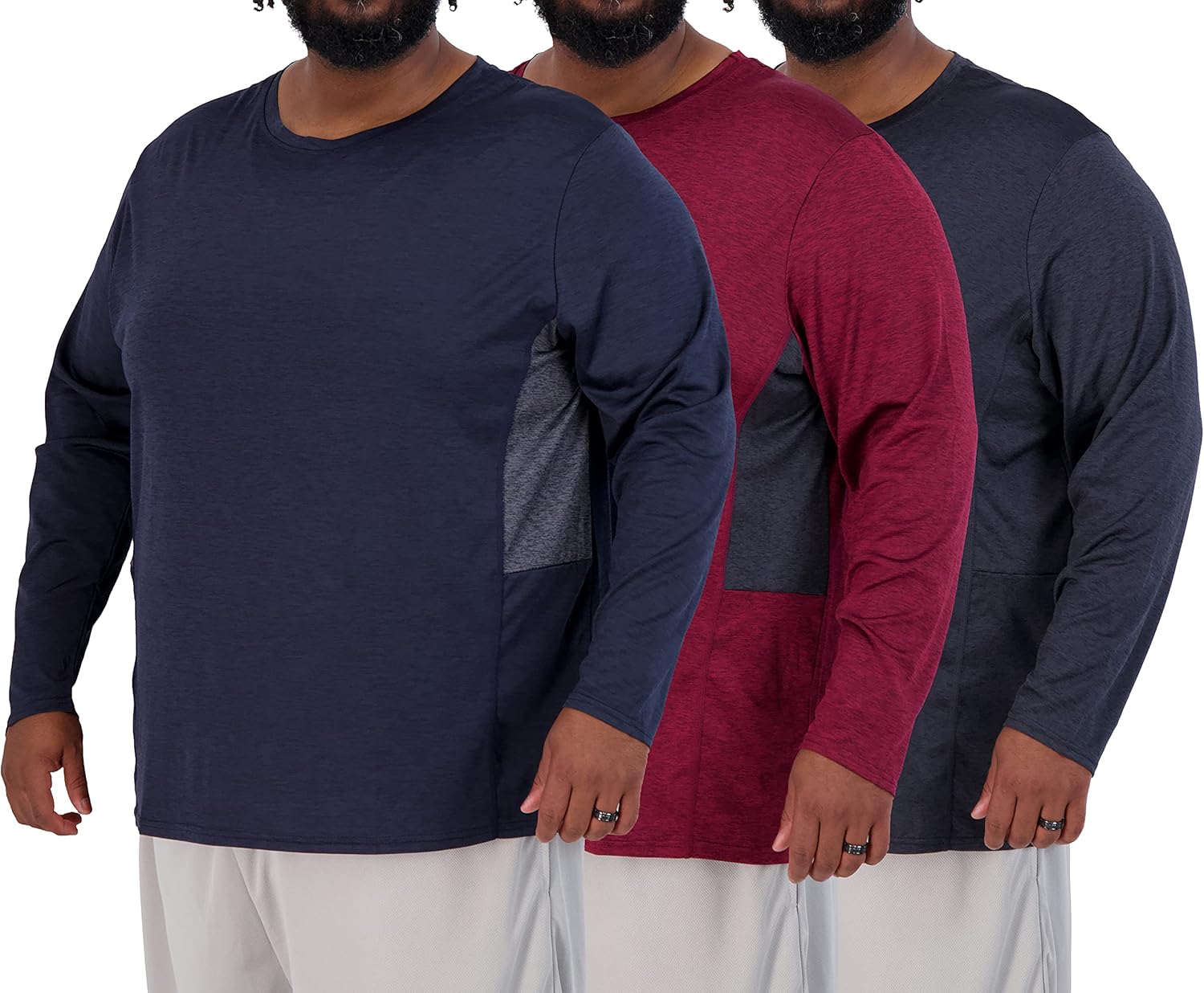 Real Essentials Big & Tall Tech Stretch T-Shirts for Men