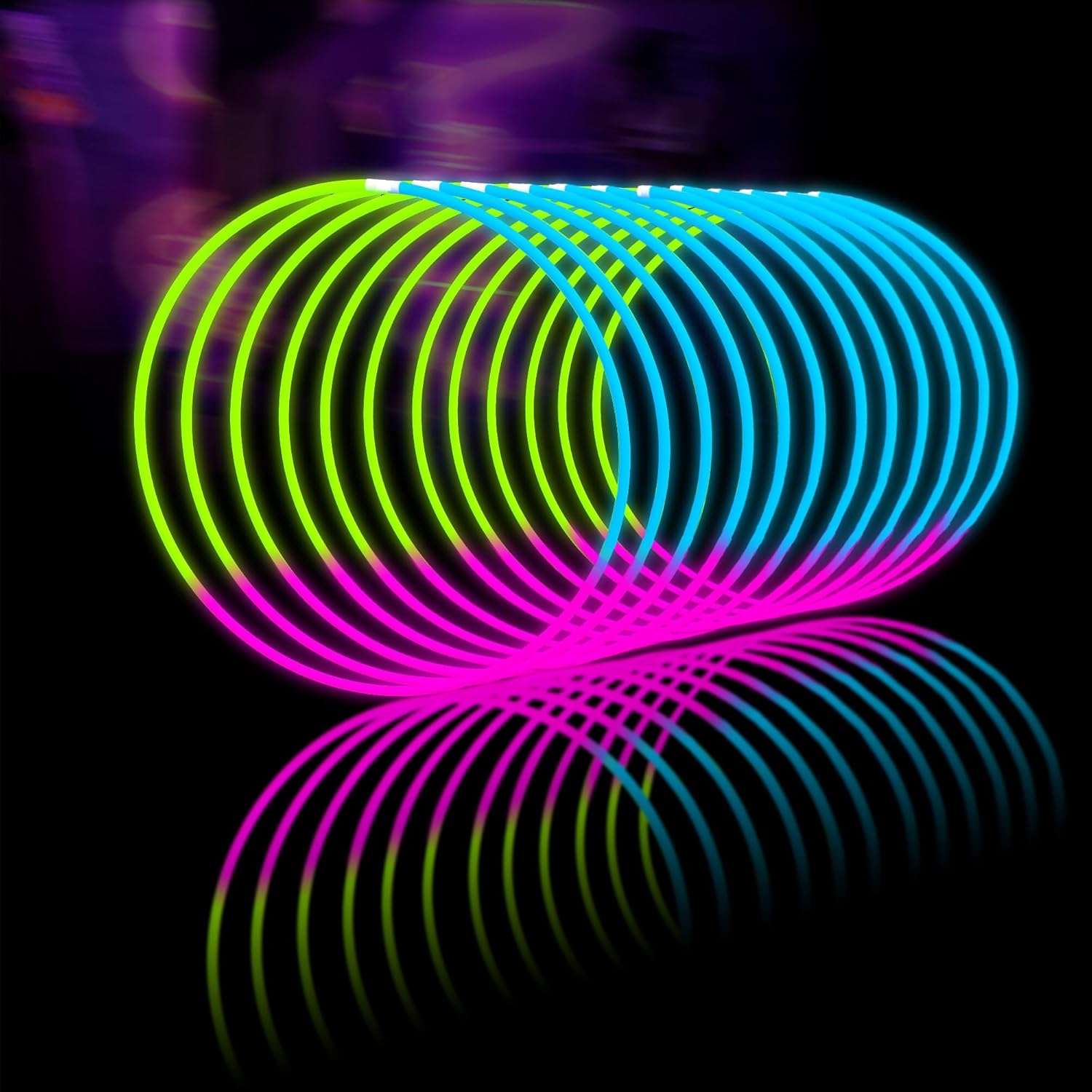 Glow Fever 100ct 22in Glow Necklaces for Parties and Festivals
