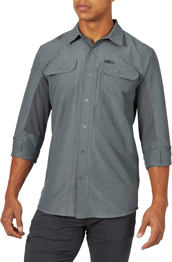 ATG by Wrangler Men's Long Sleeve Mixed Material Shirt Review