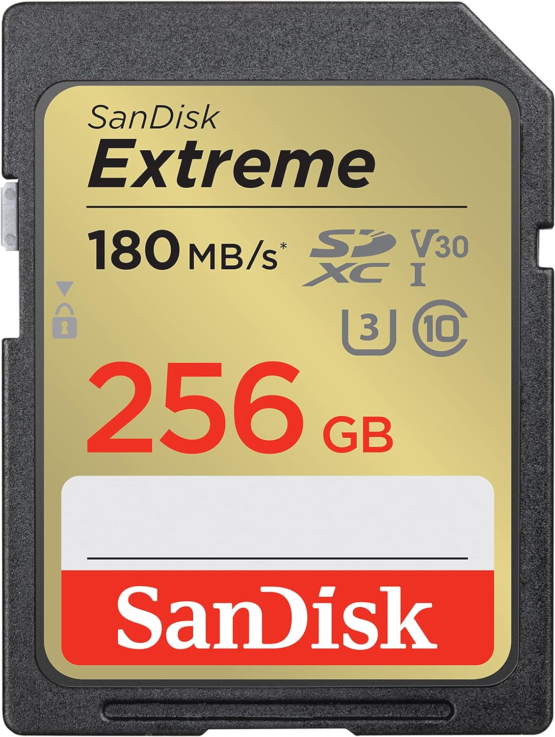 SanDisk 256GB Extreme SDXC UHS-I Memory Card for 4K UHD