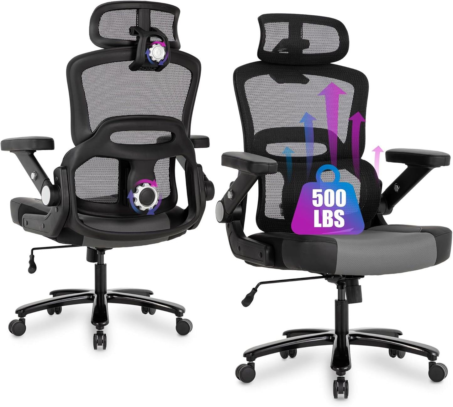 500lbs Big and Tall Office Chair - Ergonomic Support & Comfort