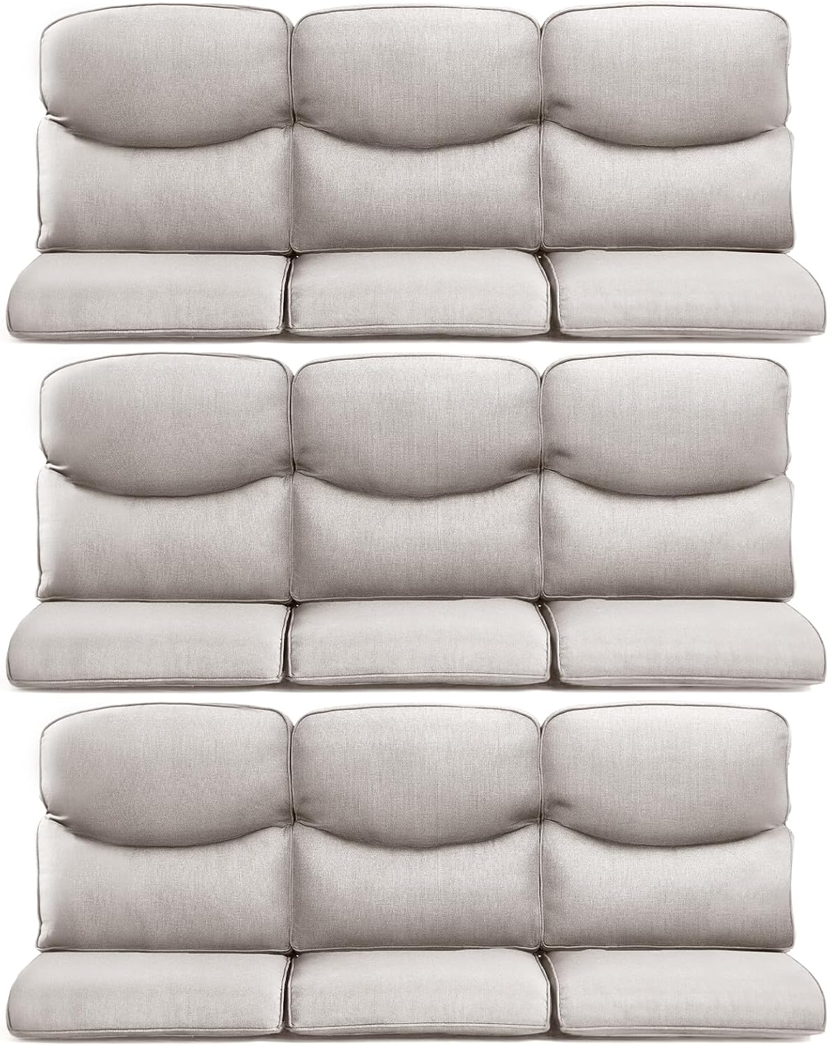 9-Piece Outdoor Patio Cushion Set for Wicker Sectional Sofa