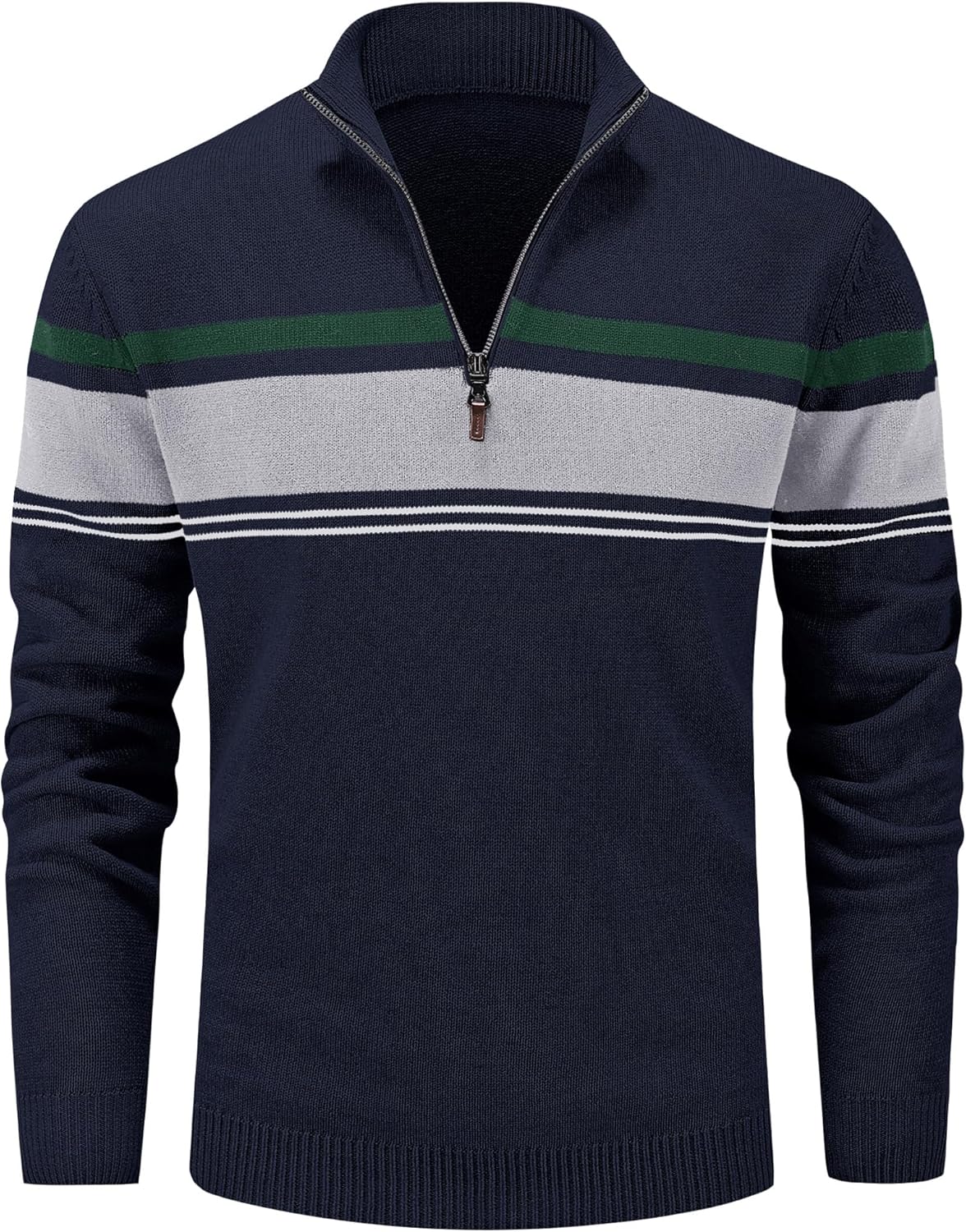 MAGCOMSEN Men's 1/4 Zip Cotton Sweater for Fall and Winter