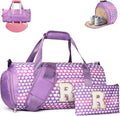 Personalized Kids Travel Duffel Bag with Shoe Compartment
