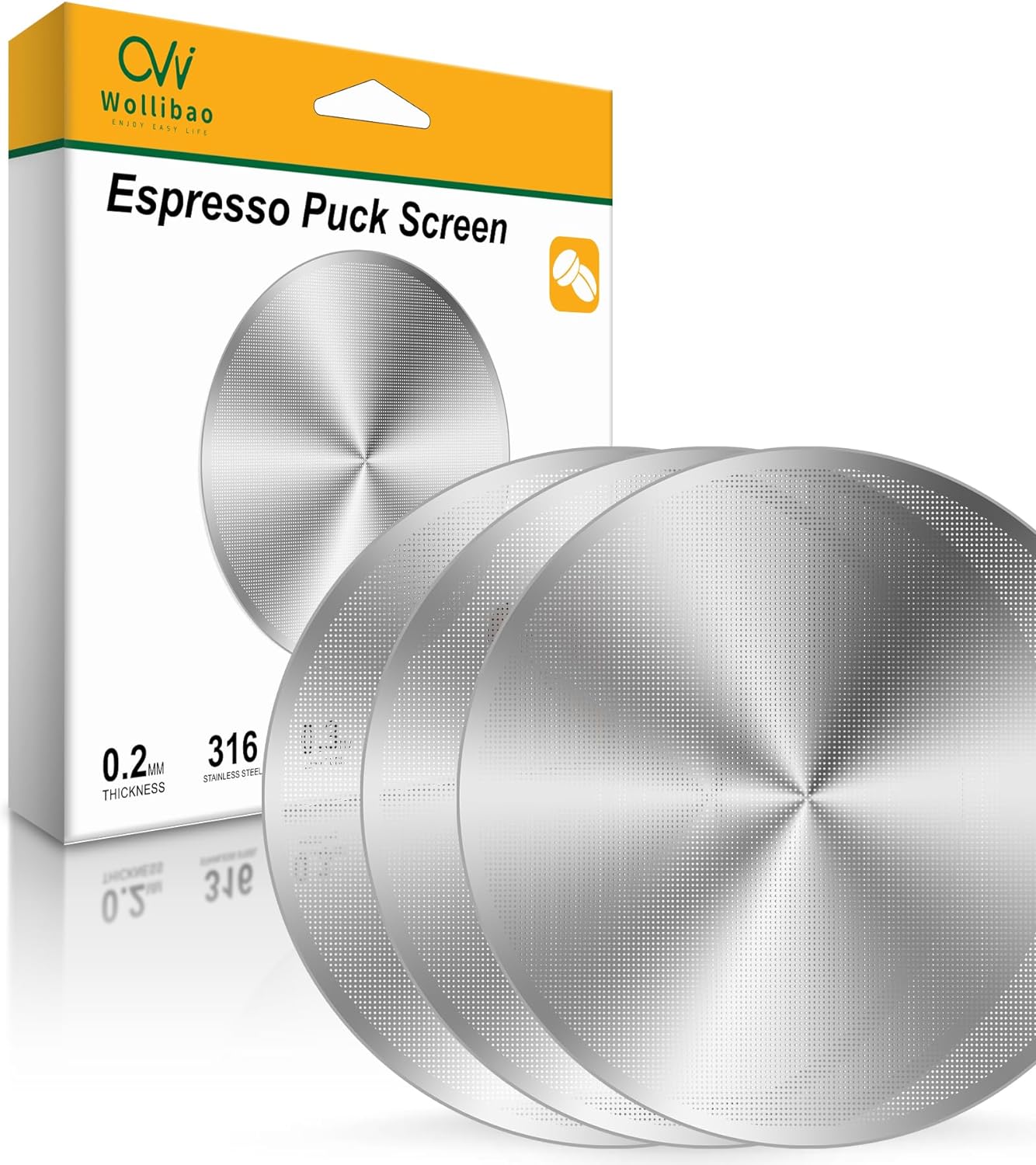 3 Pack Stainless Steel Espresso Puck Screens - Ultra-Thin Filters for Perfect Shots!
