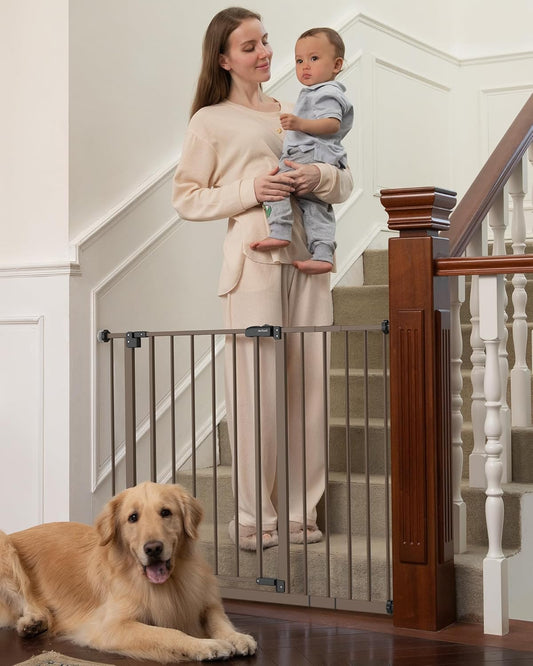 InnoTruth Expandable Dog Gate: Easy Install, Two-Way Open