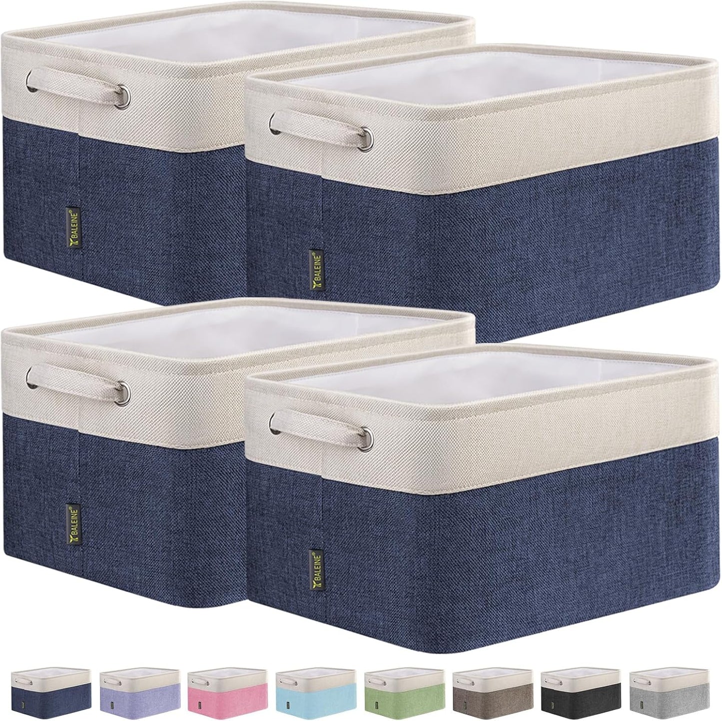 BALEINE Fabric Storage Bins for Organizing Your Home Decor