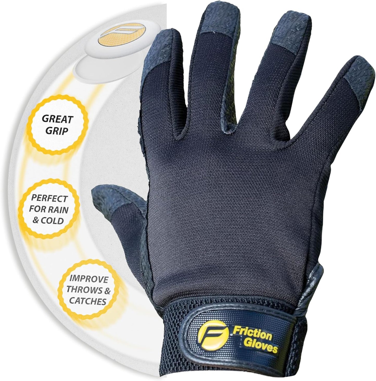 Friction Grip Ultimate Frisbee Gloves