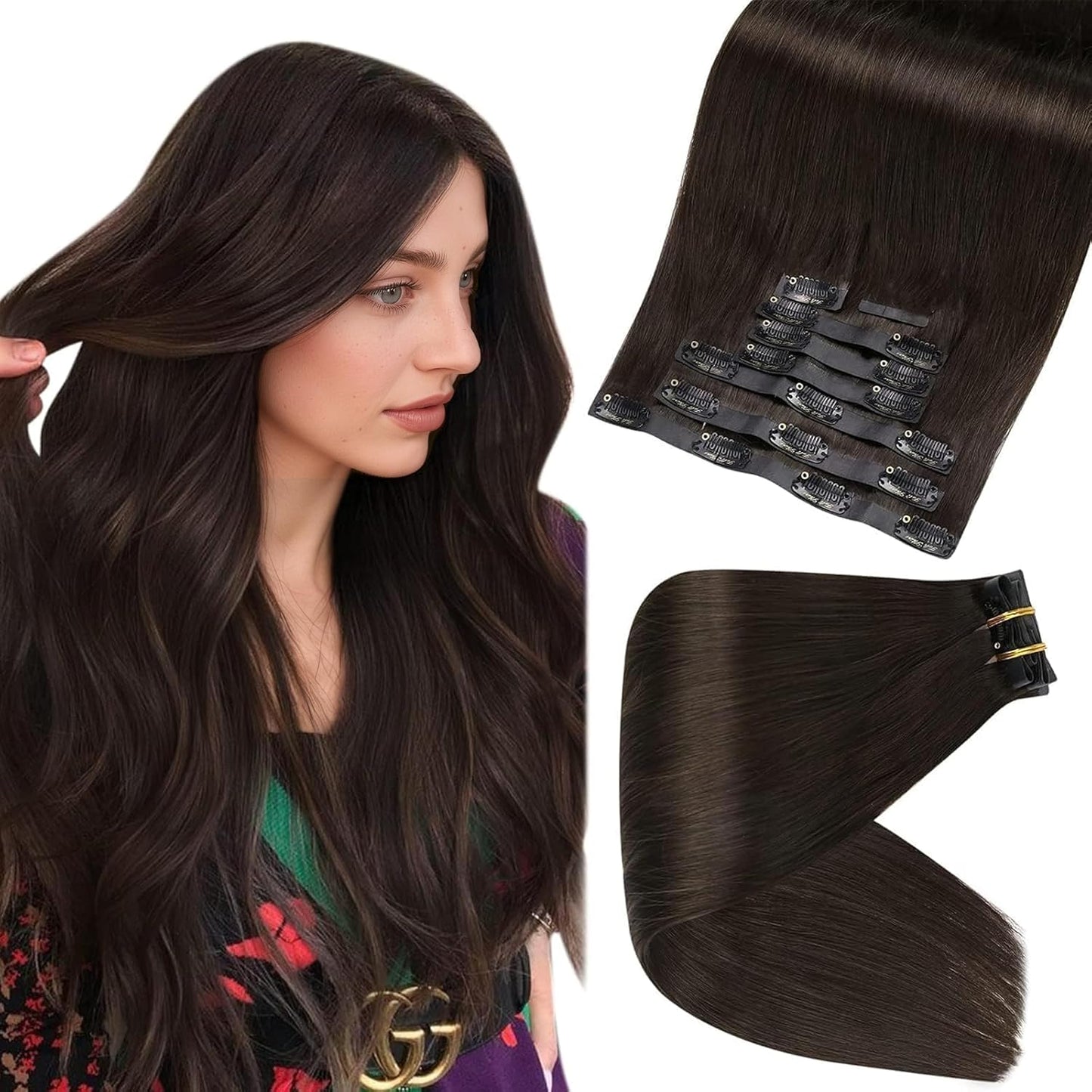 Full Shine Clip in Hair Extensions for Natural Volume & Length