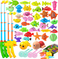 Magnetic Fishing Game 46 Pc Set for Toddlers - Bath & Pool Play