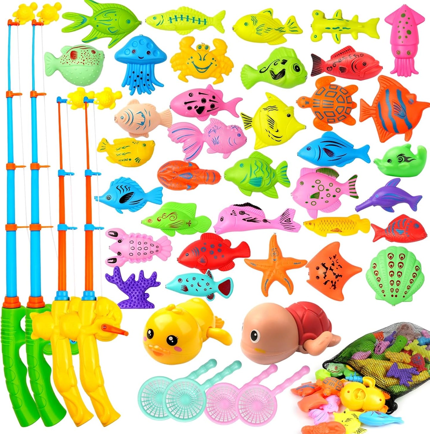 Interactive Magnetic Fishing Game Set for Toddlers by WindyJoy