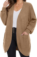 Plus Size Open Front Cardigan for Women by MONNURO - Cozy Style