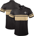 FOCO NFL Team Color Chest Stripe Men's Polo Shirt - Men's Regular Fit