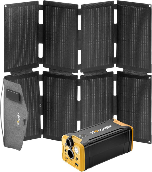BougeRV Power Station + Solar Panel Kit