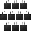 Jumbo Sized Tote Bags Set of 10 - Reusable Grocery Bags
