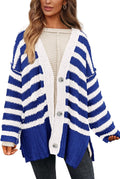 PRETTYGARDEN Women's Striped Oversized Cardigan - Cozy Fall Staple