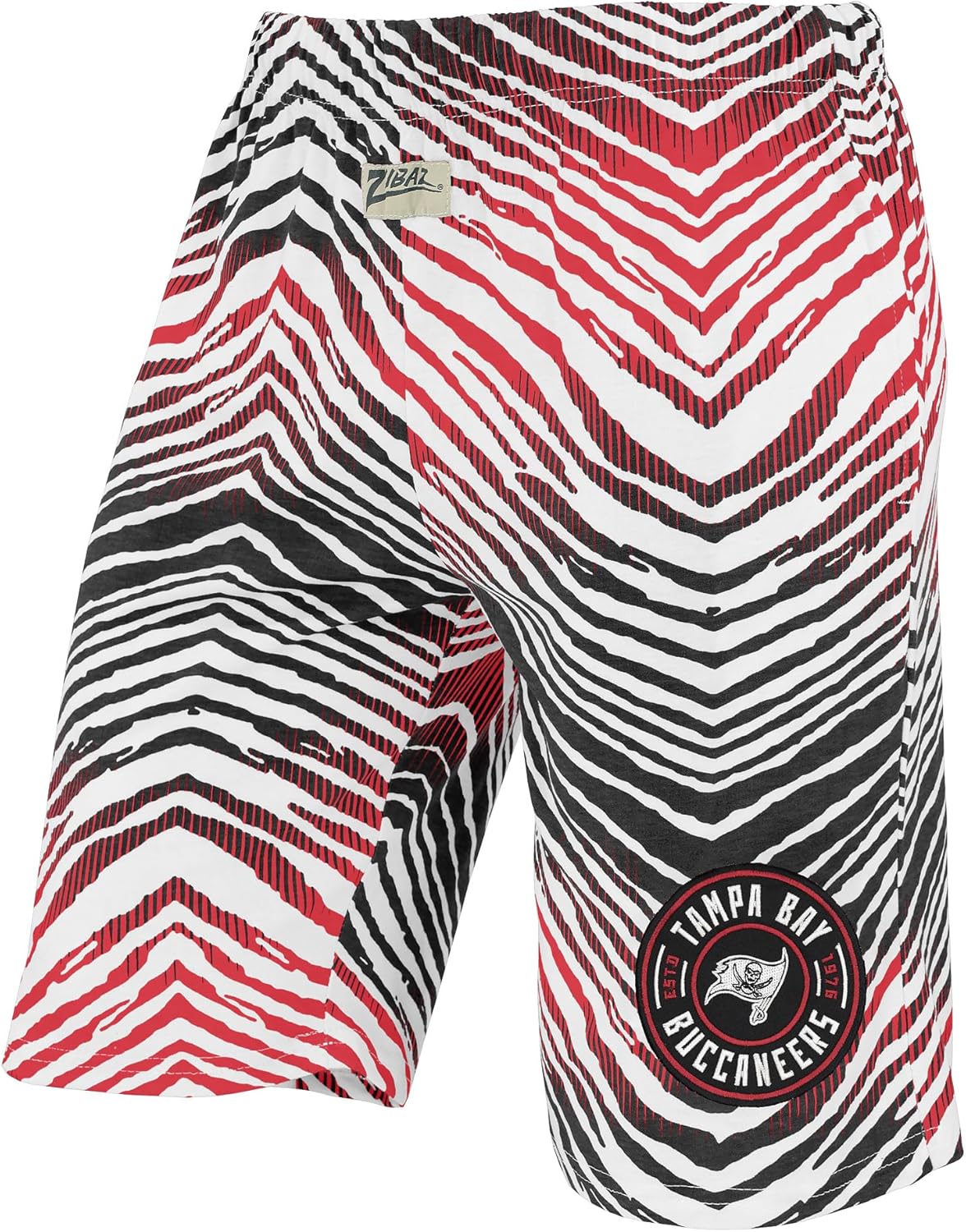 Zubaz NFL Adult Unisex Z88 Zebra Short for Casual and Gym Wear
