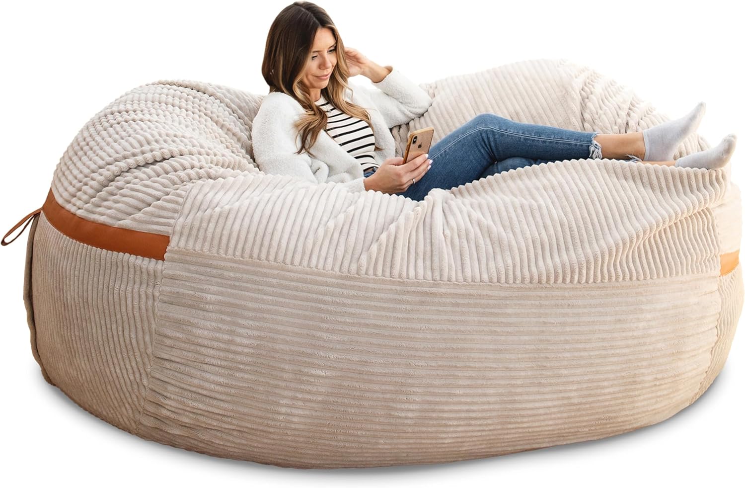 Big Joe Fuf XXL Foam Filled Bean Bag Chair for Ultimate Comfort