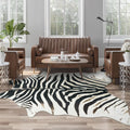 Premium Faux Zebra Rug for Western Decor in Living Room