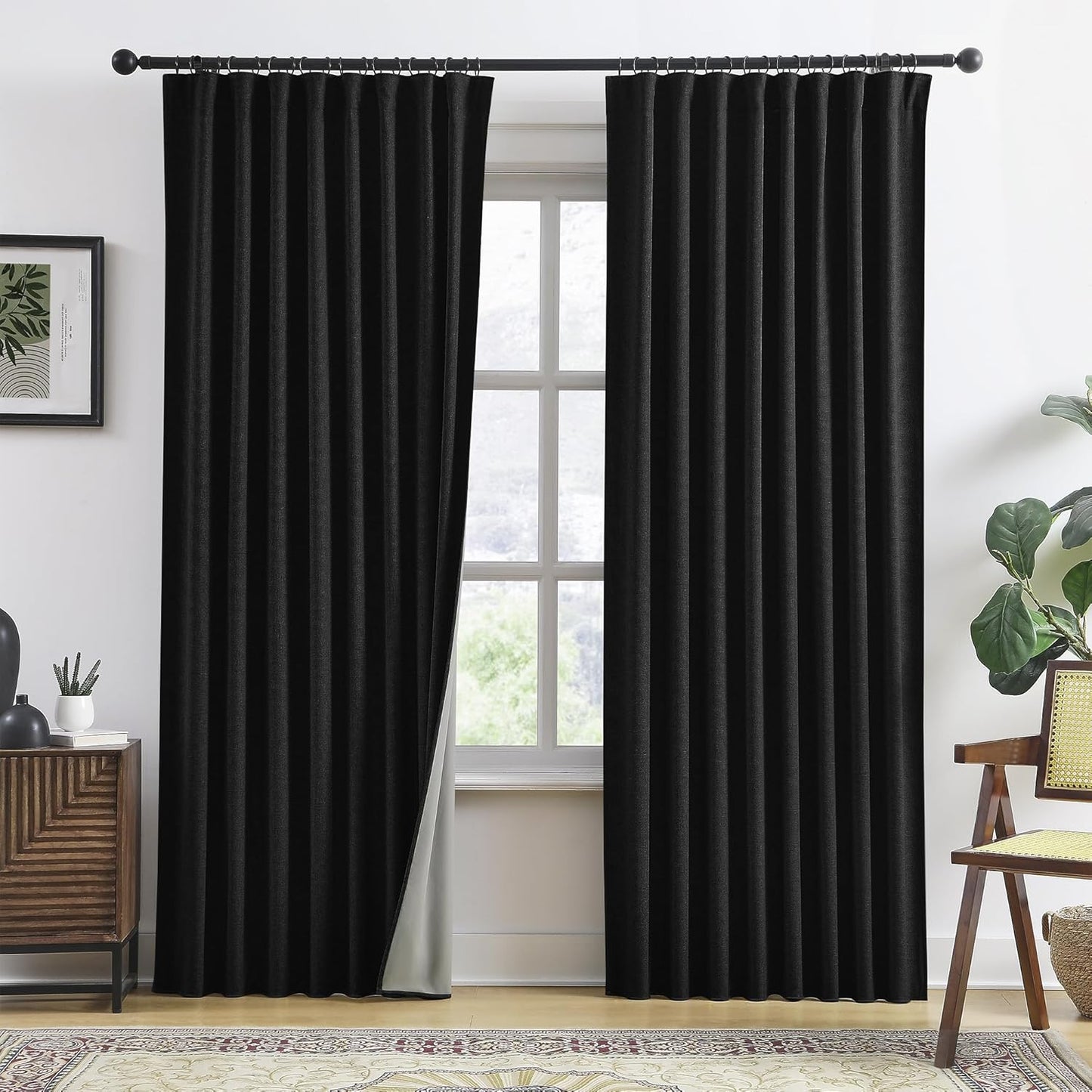 Complete Blackout 90 Curtains by RAIN CITY