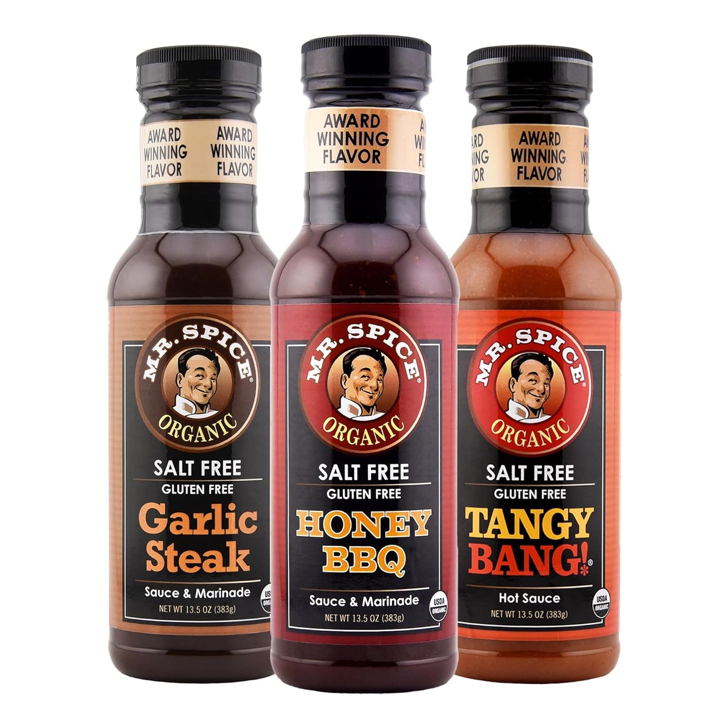 Mr. Spice Salt Free BBQ Sauce 3 Pack - Award-Winning Flavor