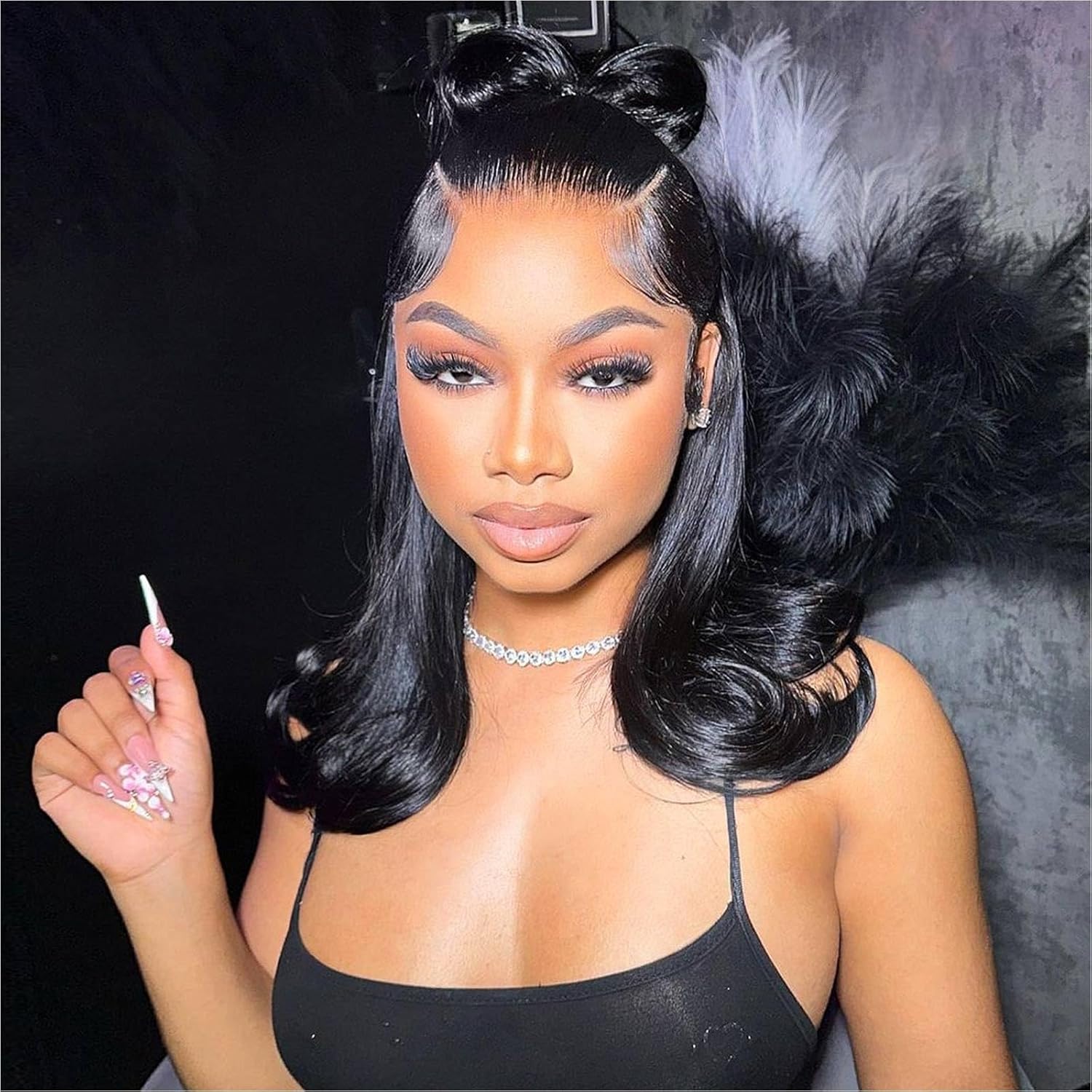 Bob Wig Human Hair 13x4 HD Lace Frontal for Black Women