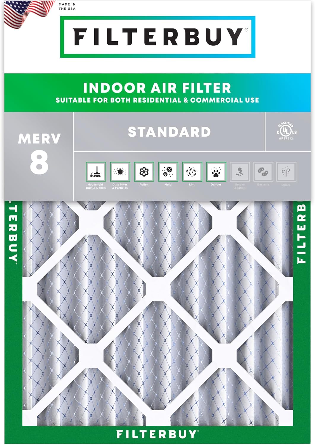 20x23x4 Air Filter MERV 8 for Dust and Allergy Defense