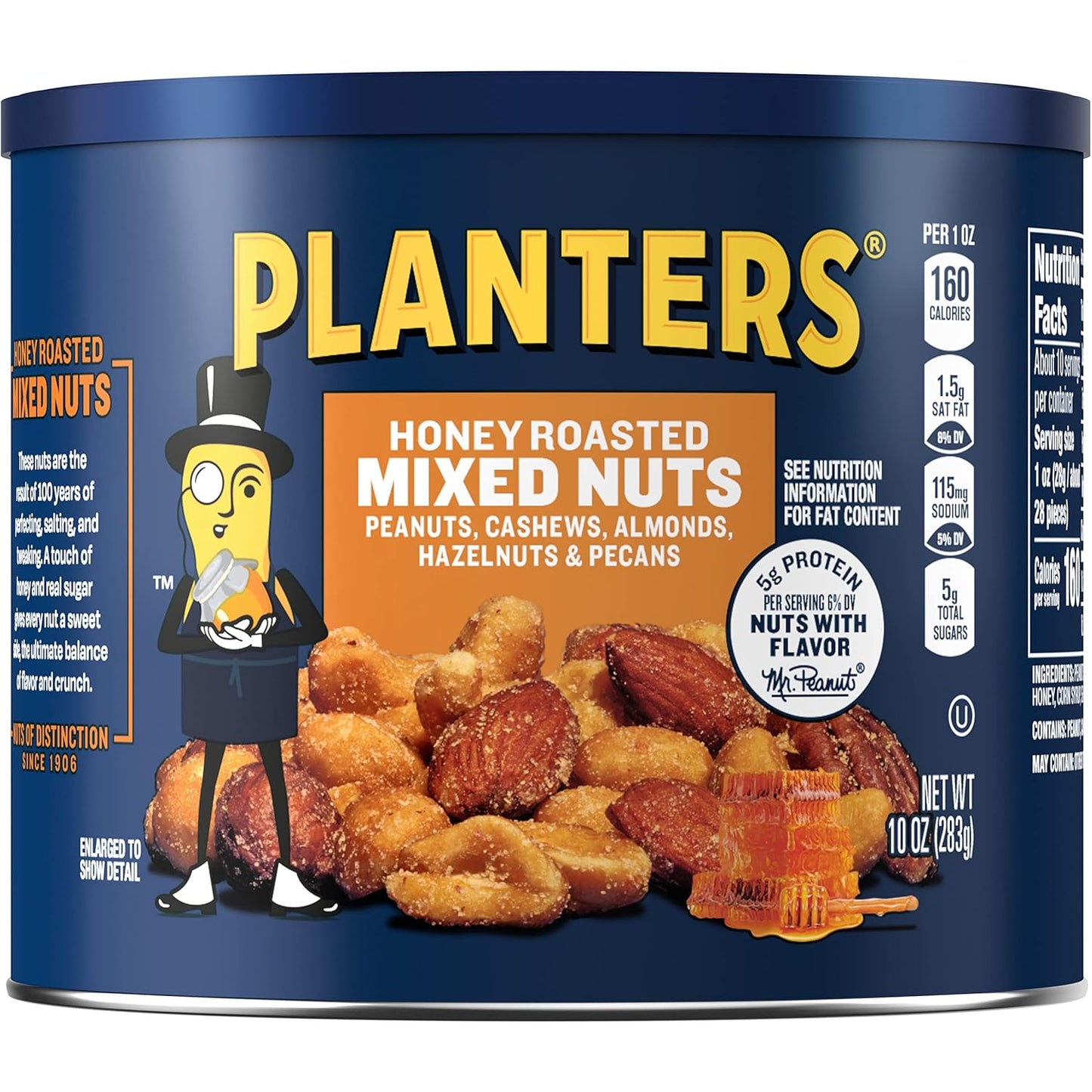 PLANTERS Honey Roasted Mixed Nuts - Perfect Party Snack Option