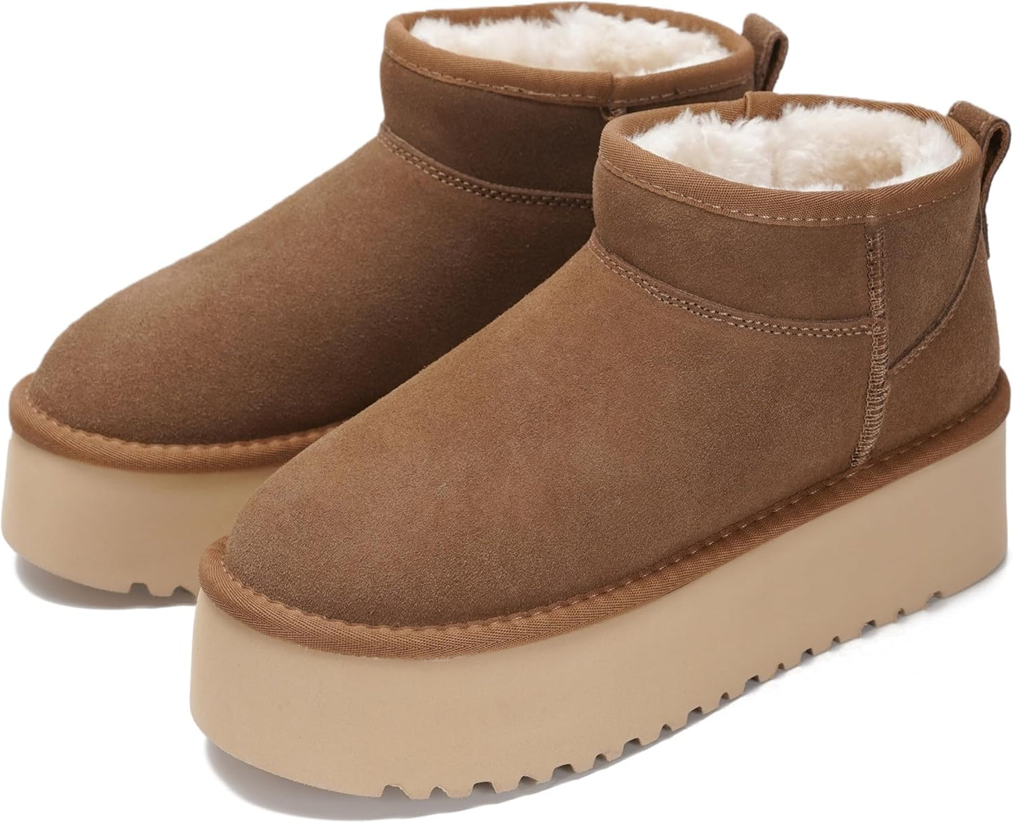Project Cloud Genuine Leather Ankle Boots for Women - Stylish & Warm