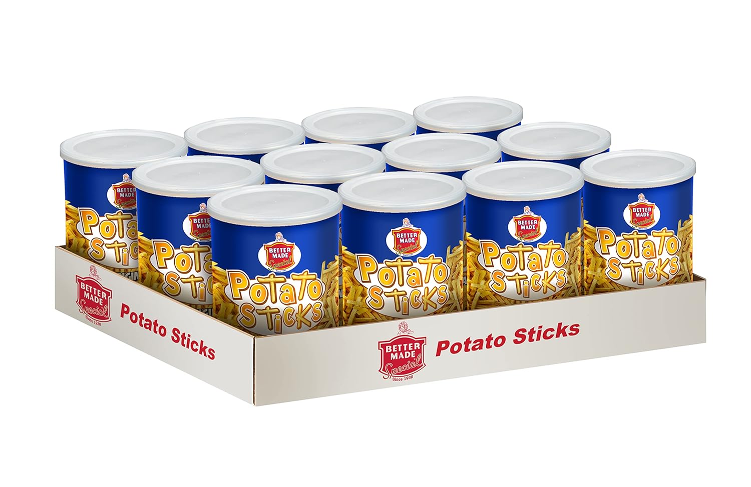 Better Made Potato Sticks 5oz Canister - Crunchy Gluten Free Snack