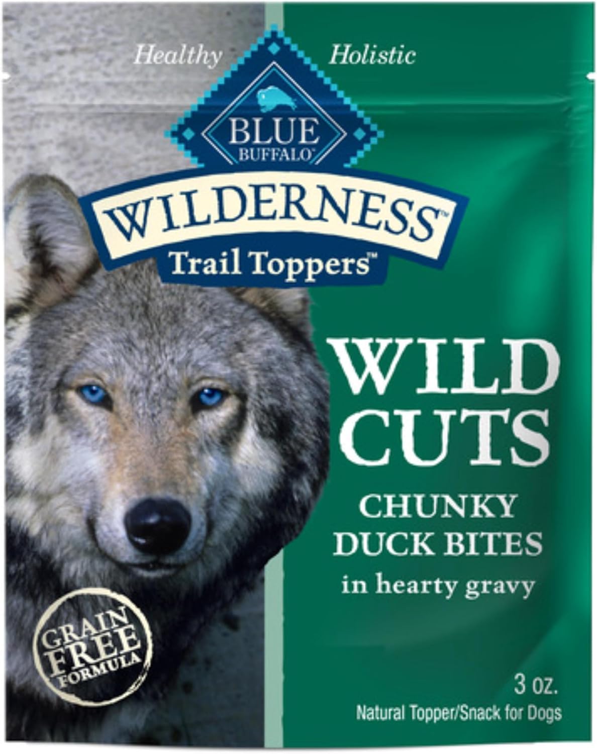 Blue Buffalo Wilderness Trail Toppers Duck Bites in Gravy