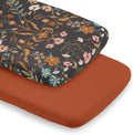 Bassinet Sheets 2-Pack Boho Wildflower Fitted Sheets - Extra Set