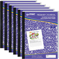 Primary Journal Composition Notebook K-2 6 Pack - Half Page, 100