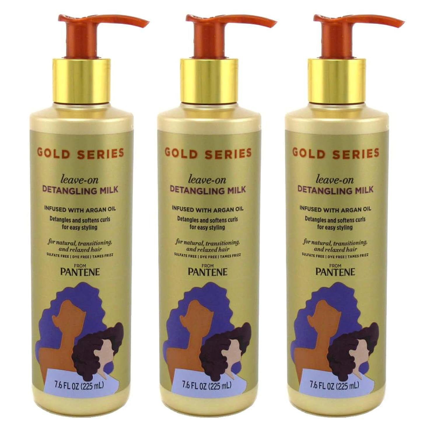 Pantene Gold Series Detangling Milk Trio for Smooth Hair