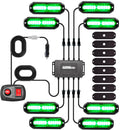 WINECO 8PCS LED Strobe Lights Kit 12V Sync Feature - Vehicle Warning