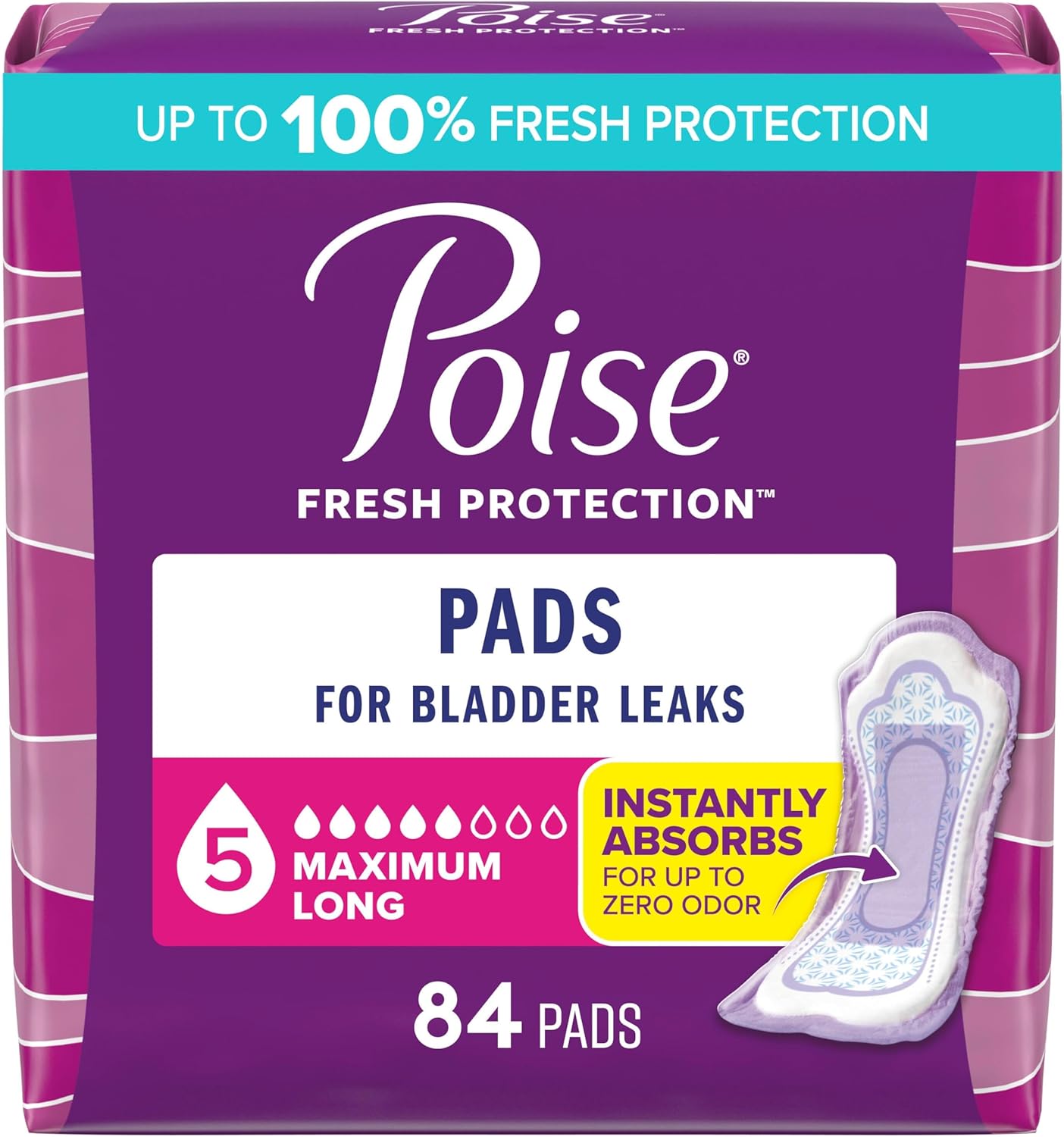 Poise Incontinence & Postpartum Pads for Maximum Absorbency
