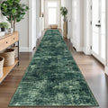 Abstract Runner Rug 3x20 ft Extra Long Washable Runner - Modern