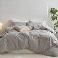 MooMee Striped Duvet Cover Set for Twin Size Bedding Comfort
