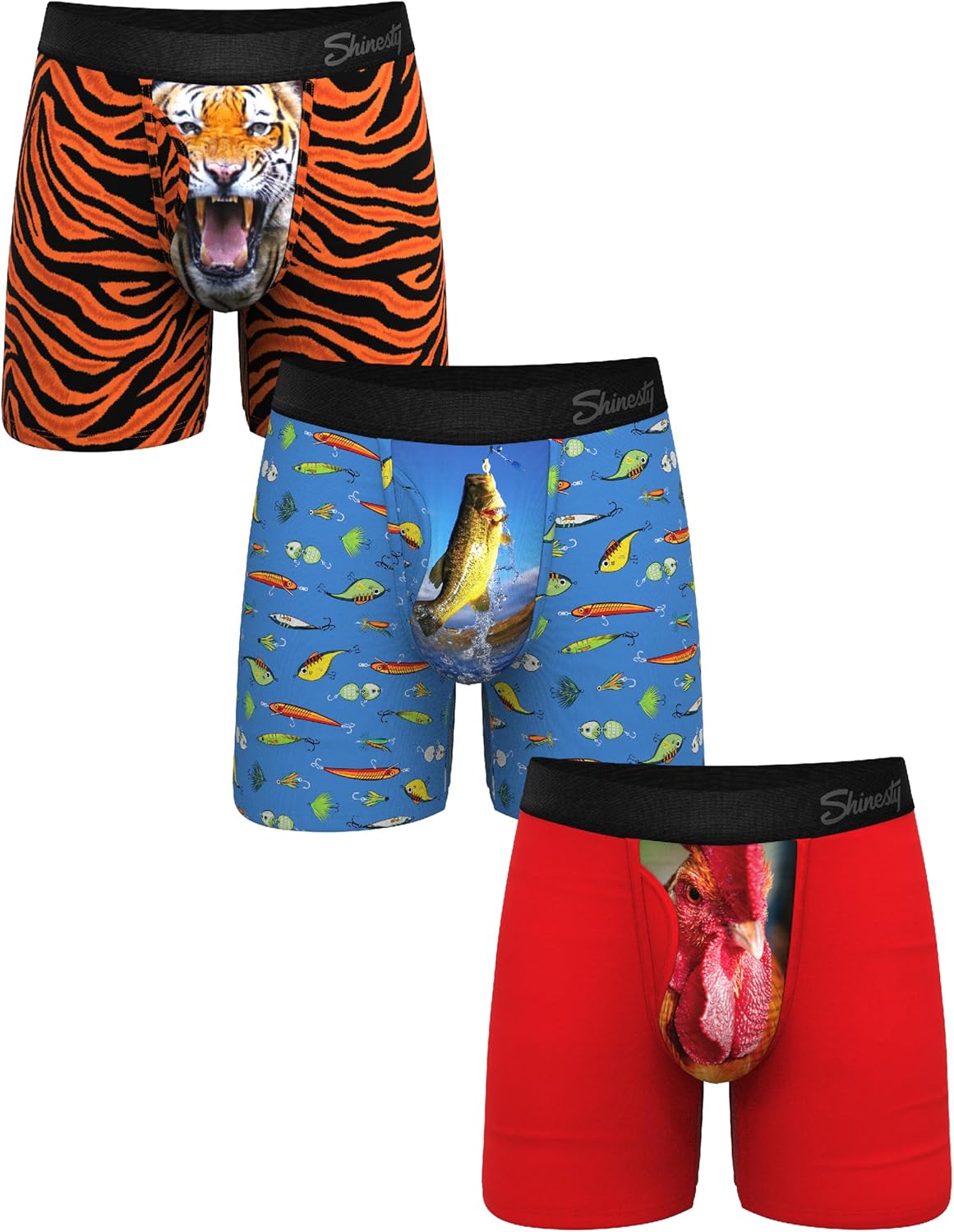 Shinesty Boxer Briefs for Men with Hammock Support Pouch