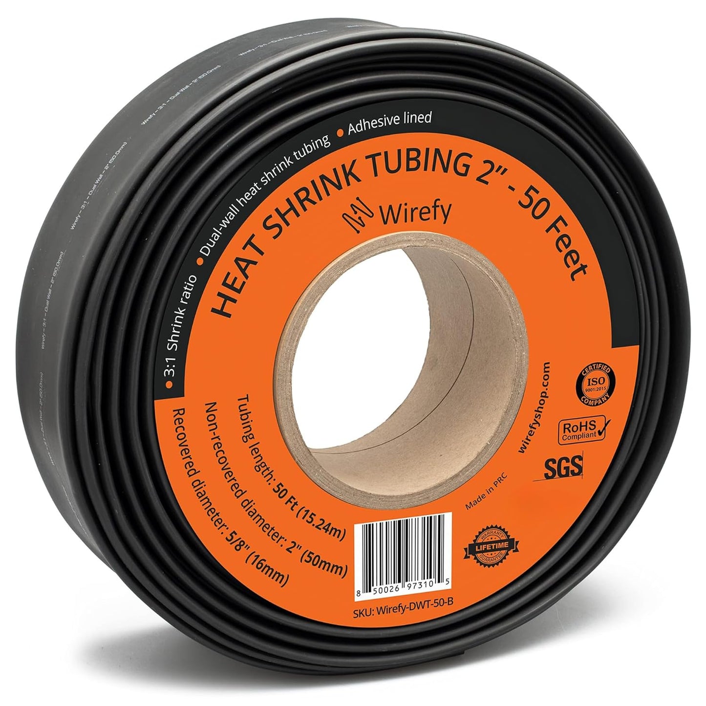 Wirefy Heat Shrink Tubing - 2 inch Waterproof Adhesive Roll