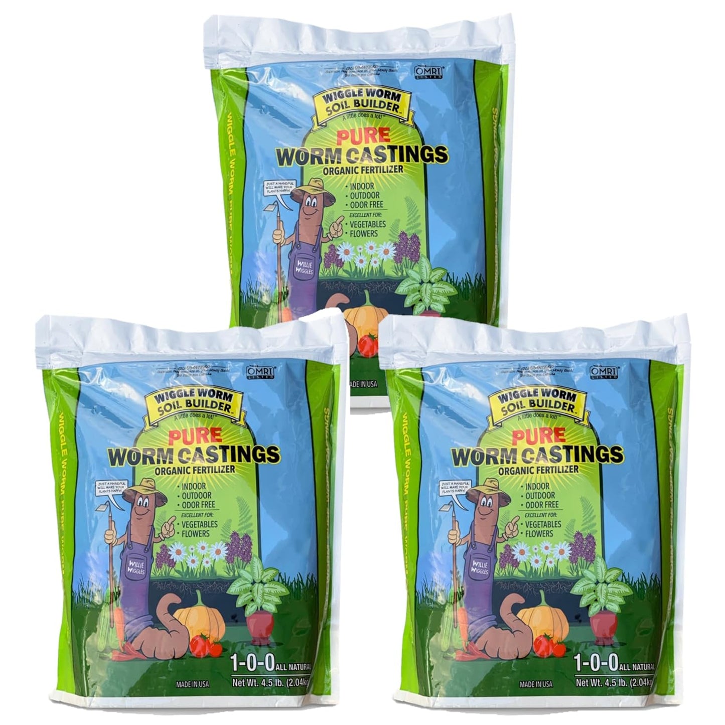 100% Pure Organic Worm Castings Fertilizer for Healthy Plants