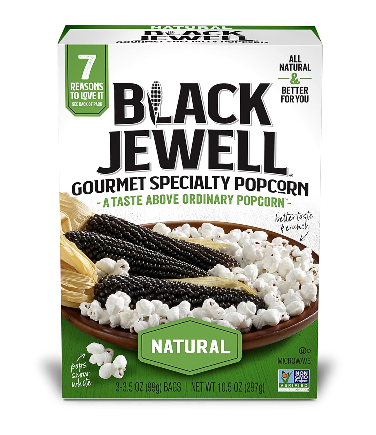 Healthy Black Jewell Gourmet Popcorn, 10.5 oz Pack