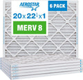 Aerostar 20x22 MERV 8 Air Filter 6-Pack - Improve Indoor Air Quality