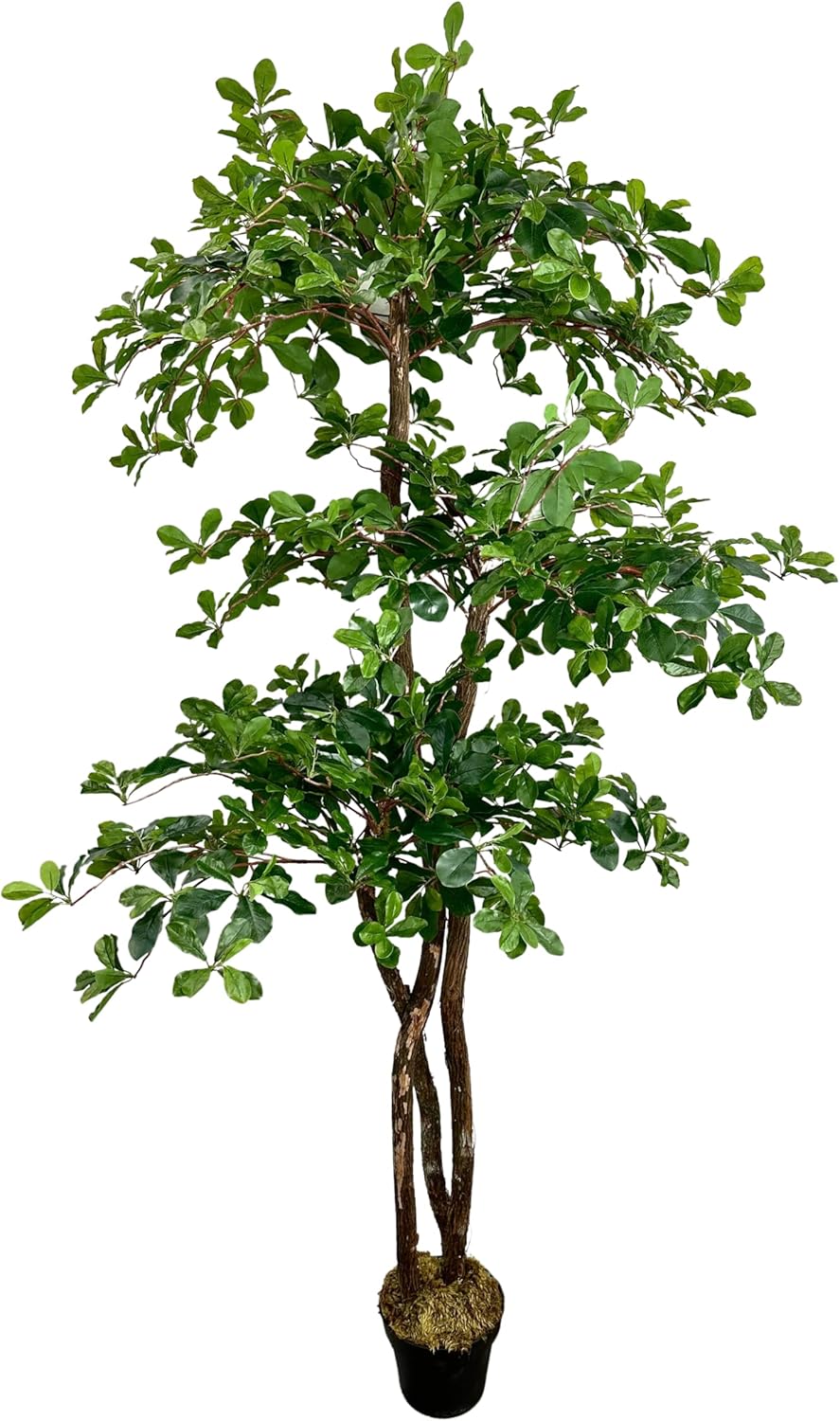 Handmade 6.5ft 3-Tier Black Olive Artificial Tree for Home