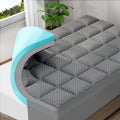 Dual-Layer 4 in Twin XL Memory Foam Mattress Topper - Cooling Comfort