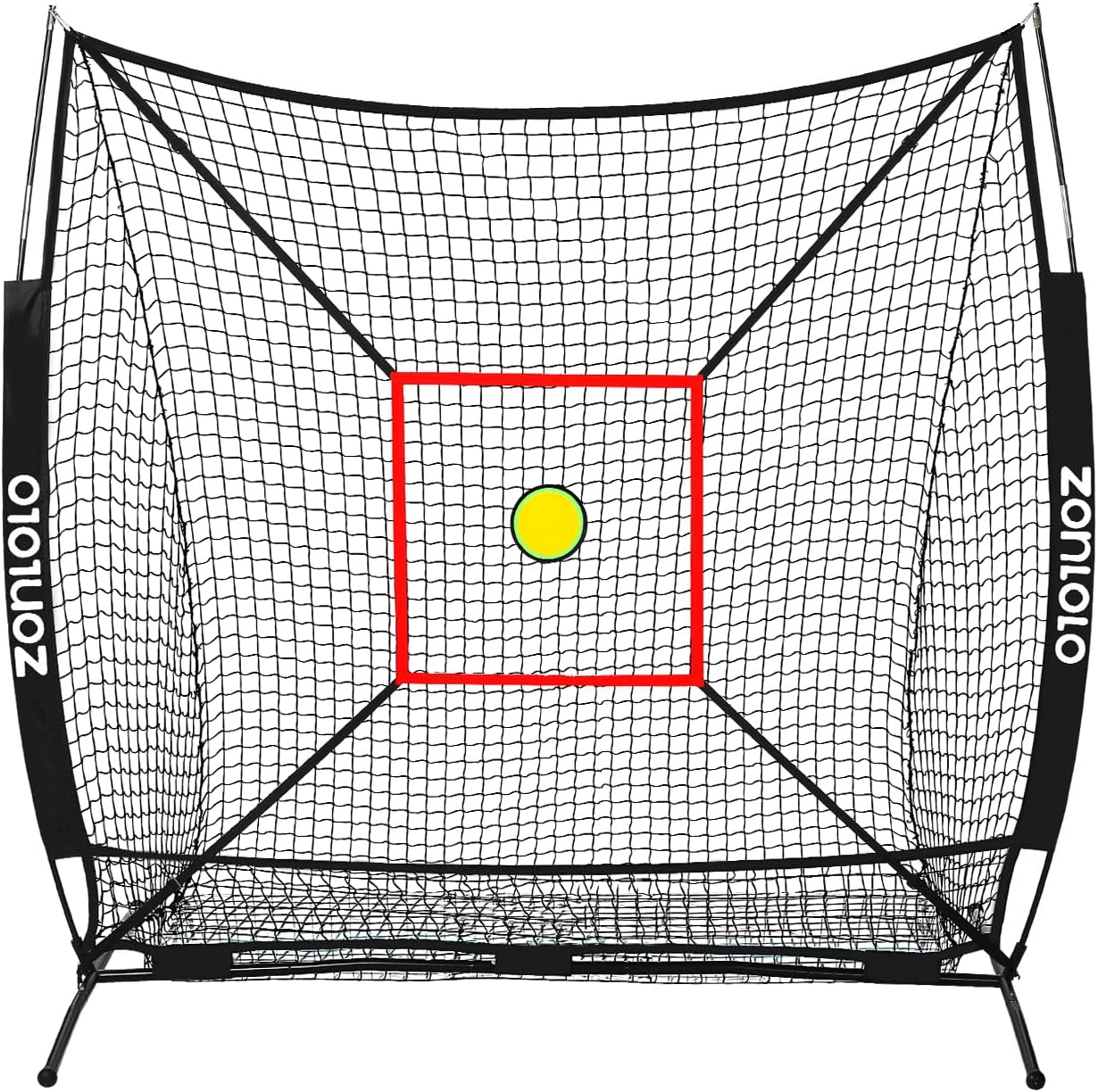 6 x 6 FT Portable Baseball Net for Kids with 3 Targets