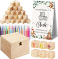 Baby Shower Blocks Game Kit - 136 Pcs DIY Decor and Keepsake