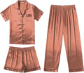 Ekouaer Silk Pajamas for Women Set Satin Pjs Soft Short (Style GP7V)