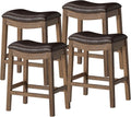 Maven Lane Adrien 26in Wood Counter Height Stool for Comfort
