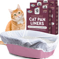 Alfapet Kitty Cat Litter Box Liners 48-Count - Elastic Sta-Put Fit
